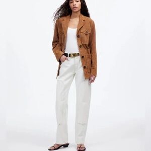 Madewell Dean Straight Leg Jeans in White